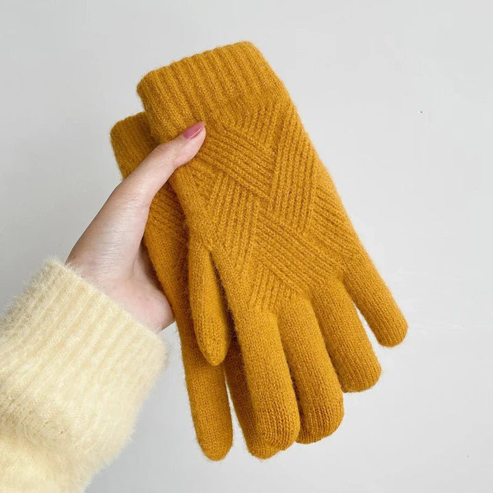 Diamond Knit Cashmere Gloves - Weston Fletcher