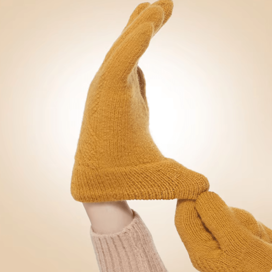 Diamond Knit Cashmere Gloves - Weston Fletcher