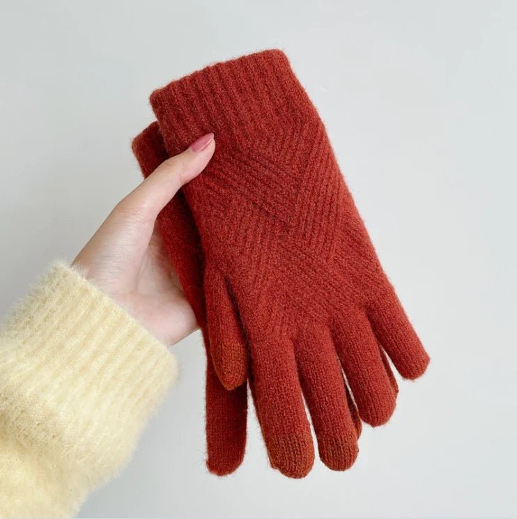 Diamond Knit Cashmere Gloves - Weston Fletcher
