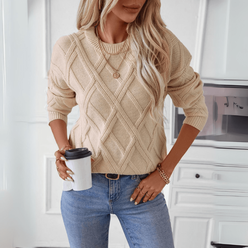 Diana Diamond Knit Sweater - Weston Fletcher