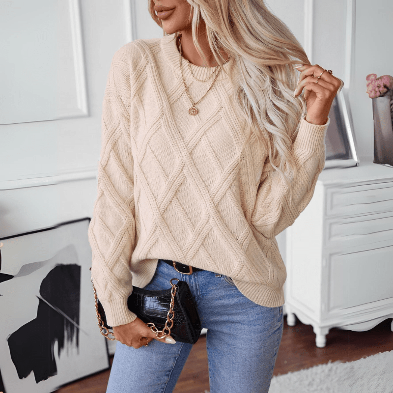 Diana Diamond Knit Sweater - Weston Fletcher