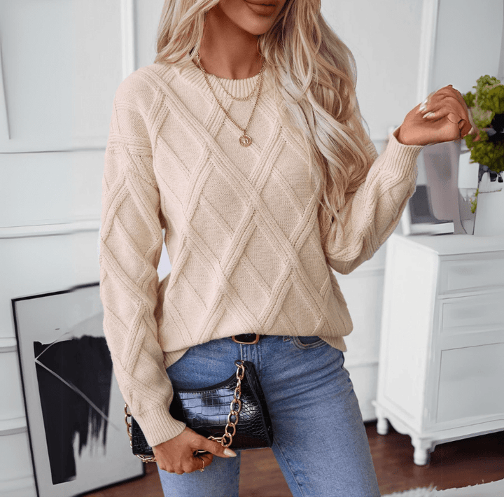 Diana Diamond Knit Sweater - Weston Fletcher
