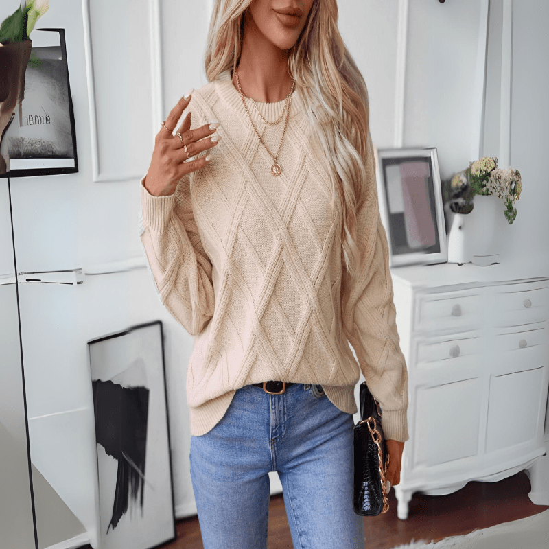 Diana Diamond Knit Sweater - Weston Fletcher