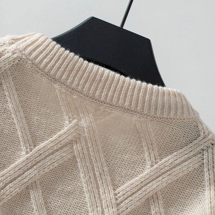 Diana Diamond Knit Sweater - Weston Fletcher