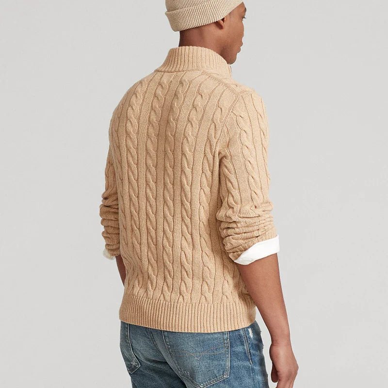 Didier 100% Cotton Cable Knit Sweater - Weston Fletcher