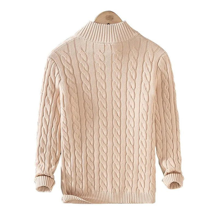Didier 100% Cotton Cable Knit Sweater - Weston Fletcher