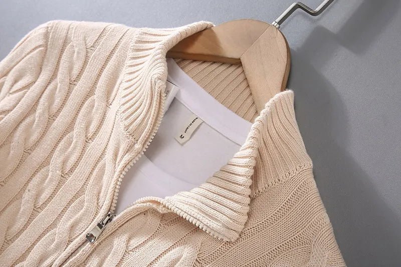 Didier 100% Cotton Cable Knit Sweater - Weston Fletcher