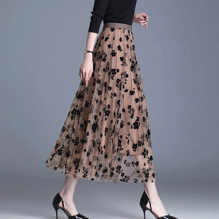 Ebon Lace Meadow Skirt - Weston Fletcher