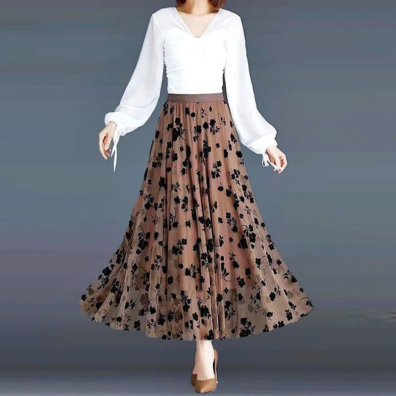 Ebon Lace Meadow Skirt - Weston Fletcher