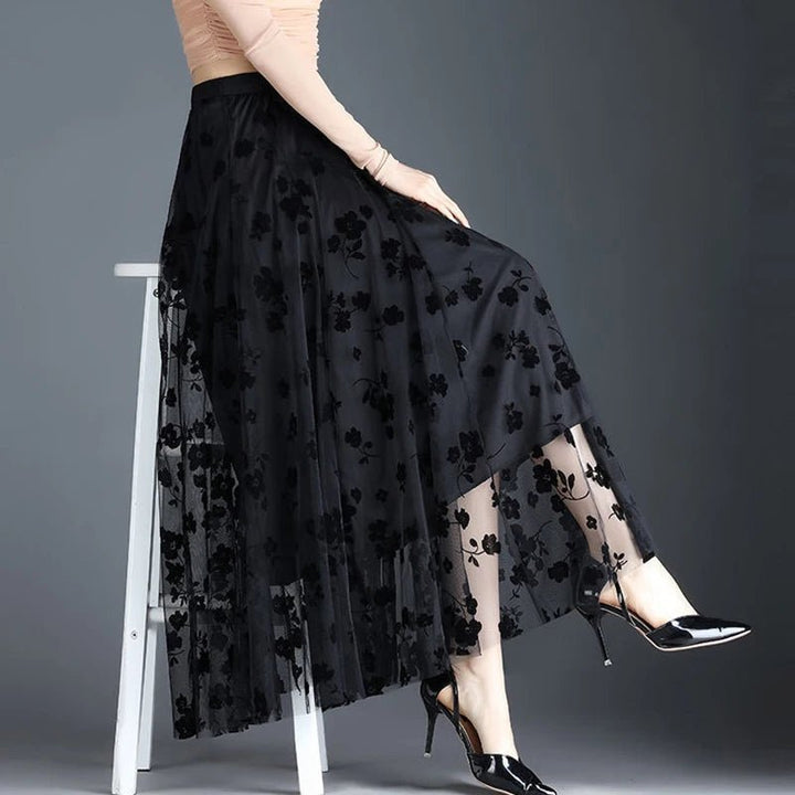 Ebon Lace Meadow Skirt - Weston Fletcher