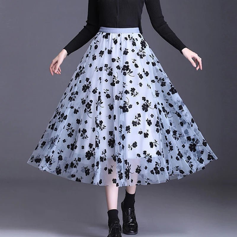 Ebon Lace Meadow Skirt - Weston Fletcher