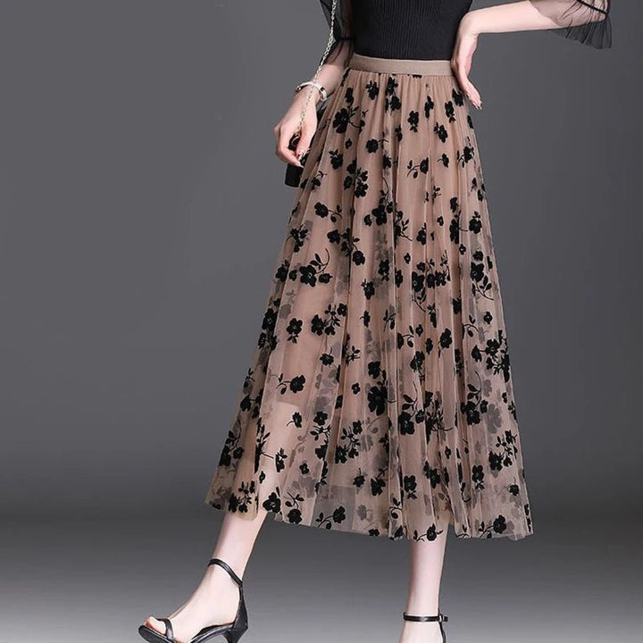 Ebon Lace Meadow Skirt - Weston Fletcher