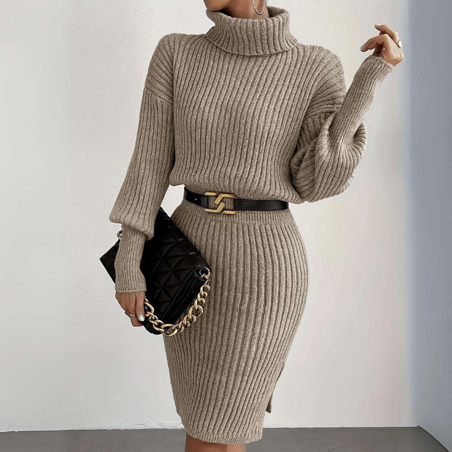 Elysian Embrace Turtleneck Dress - Weston Fletcher
