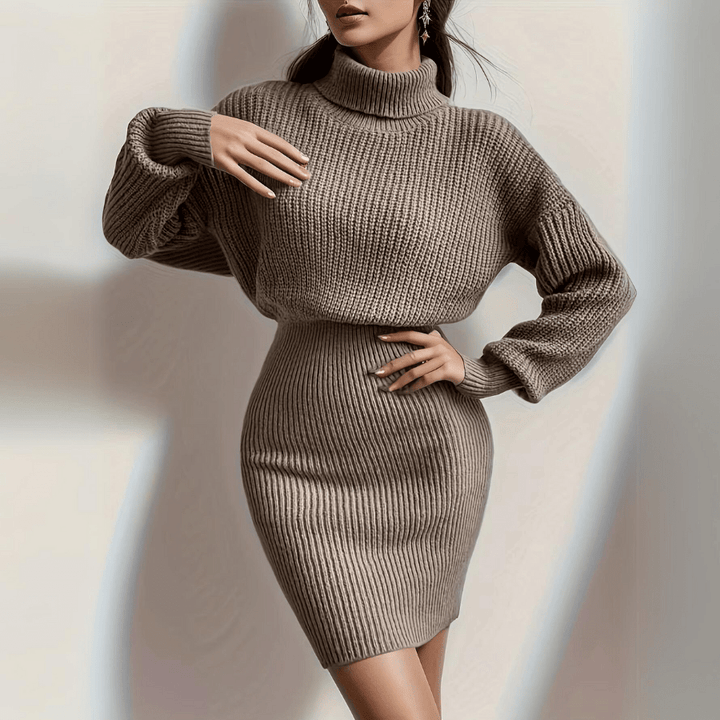 Elysian Embrace Turtleneck Dress - Weston Fletcher