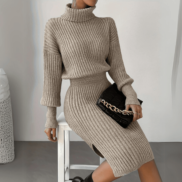 Elysian Embrace Turtleneck Dress - Weston Fletcher