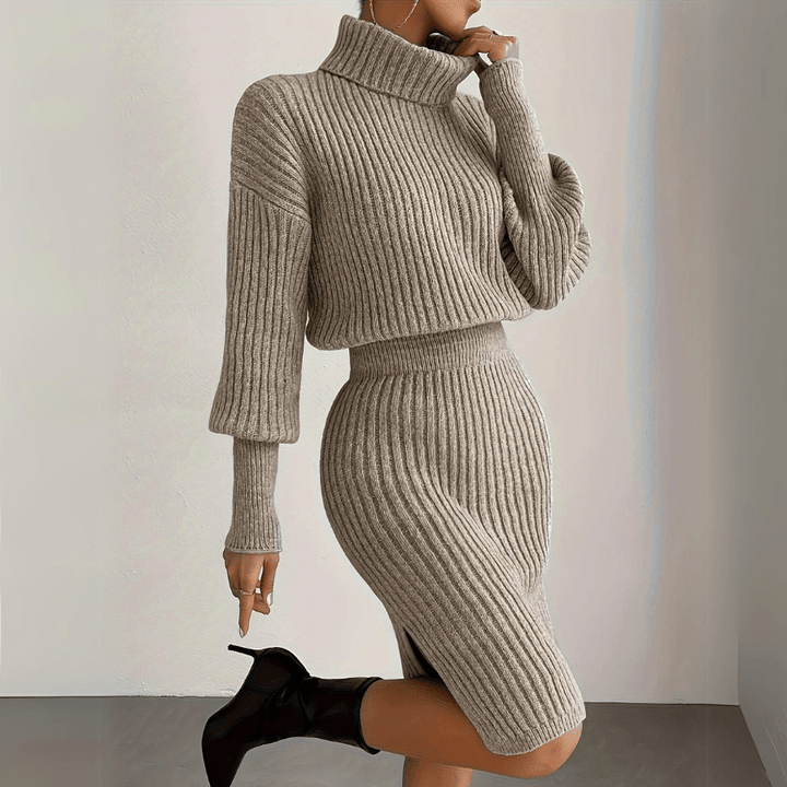 Elysian Embrace Turtleneck Dress - Weston Fletcher