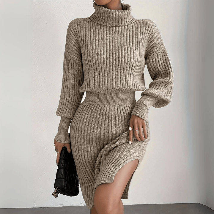 Elysian Embrace Turtleneck Dress - Weston Fletcher