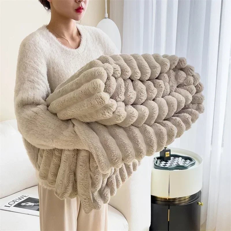 Elysian Rabbit Fur Blanket - Weston Fletcher