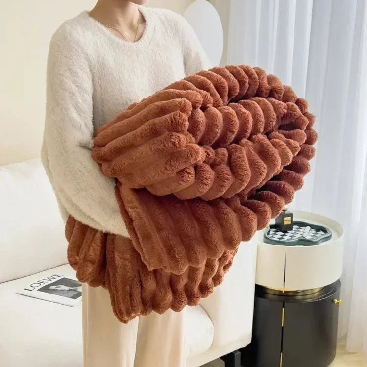 Elysian Rabbit Fur Blanket - Weston Fletcher