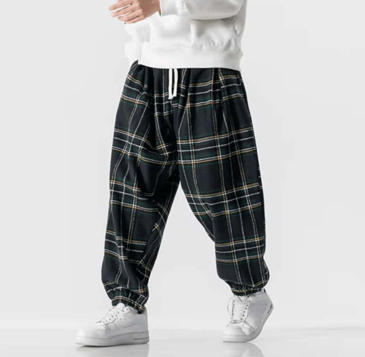 Finn Ronan Plaid Drawstring Sweatpants - Weston Fletcher