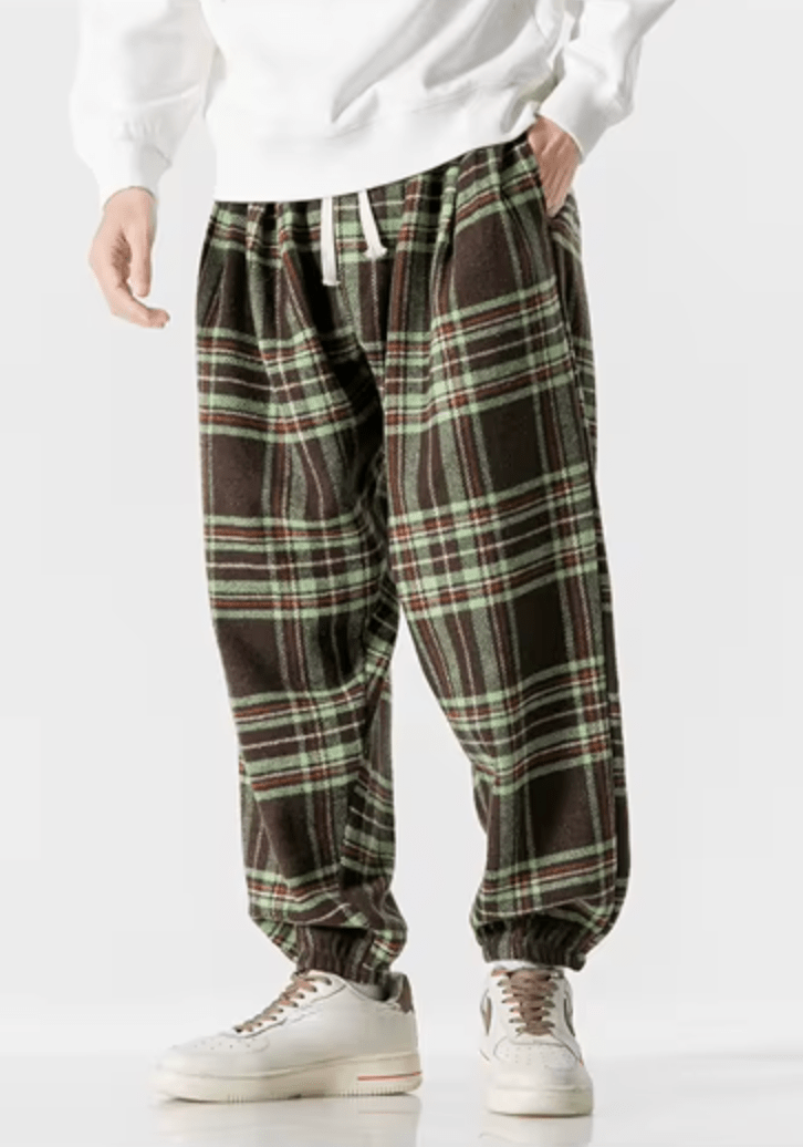 Finn Ronan Plaid Drawstring Sweatpants - Weston Fletcher