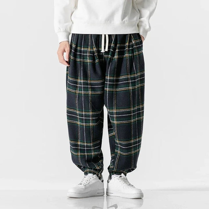 Finn Ronan Plaid Drawstring Sweatpants - Weston Fletcher