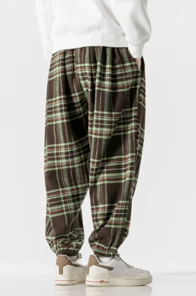 Finn Ronan Plaid Drawstring Sweatpants - Weston Fletcher