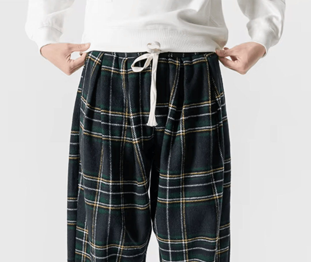Finn Ronan Plaid Drawstring Sweatpants - Weston Fletcher
