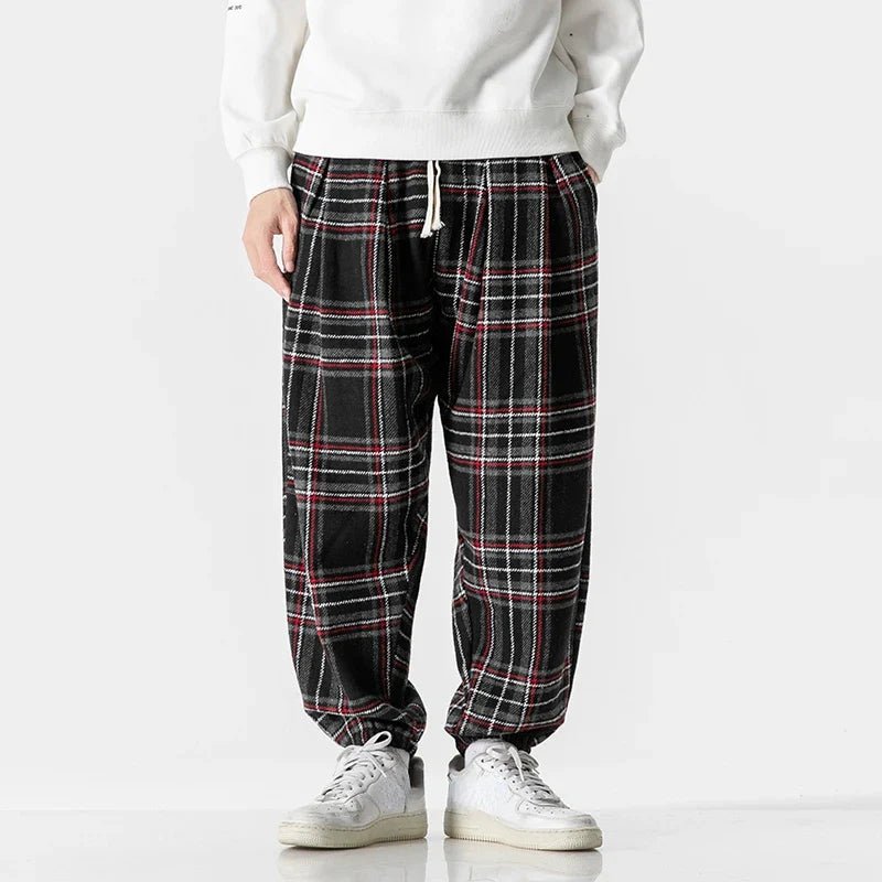 Finn Ronan Plaid Drawstring Sweatpants - Weston Fletcher