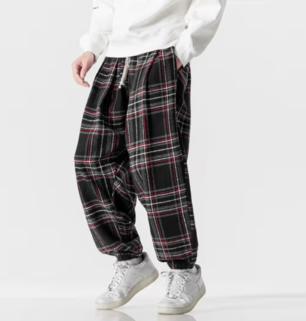 Finn Ronan Plaid Drawstring Sweatpants - Weston Fletcher