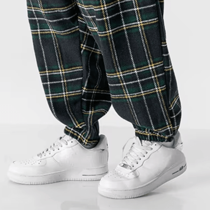 Finn Ronan Plaid Drawstring Sweatpants - Weston Fletcher