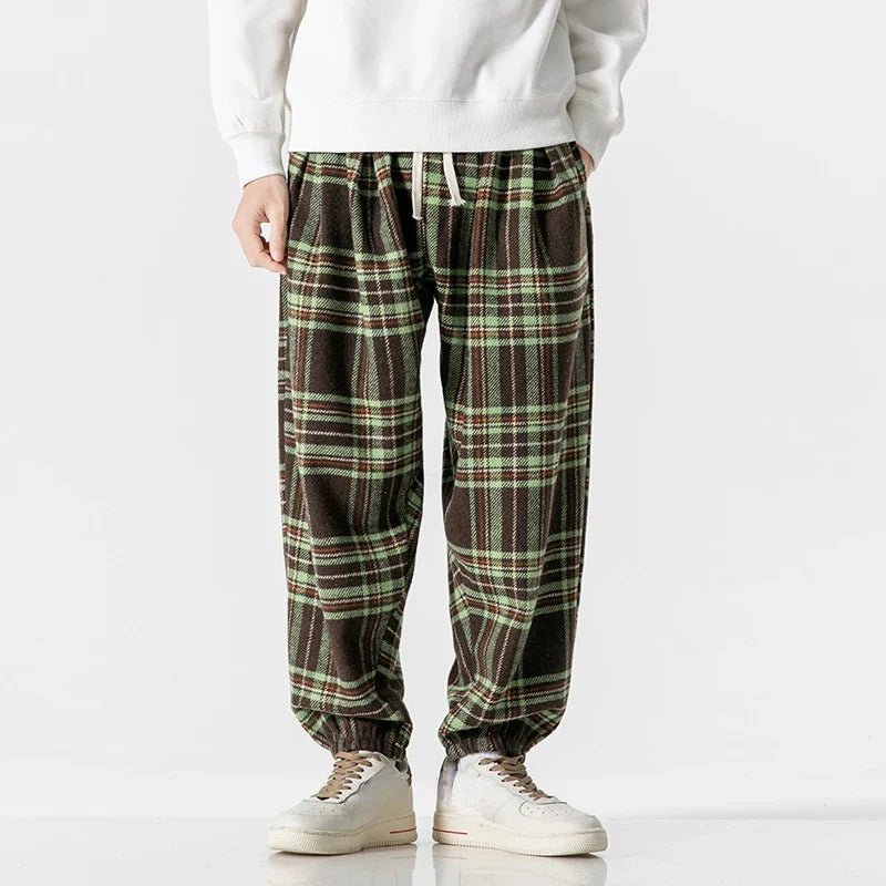 Finn Ronan Plaid Drawstring Sweatpants - Weston Fletcher