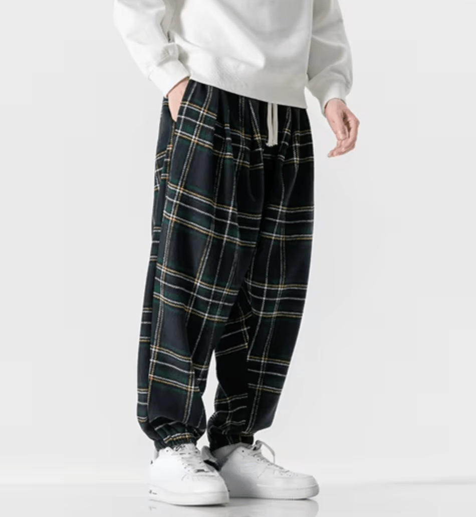 Finn Ronan Plaid Drawstring Sweatpants - Weston Fletcher