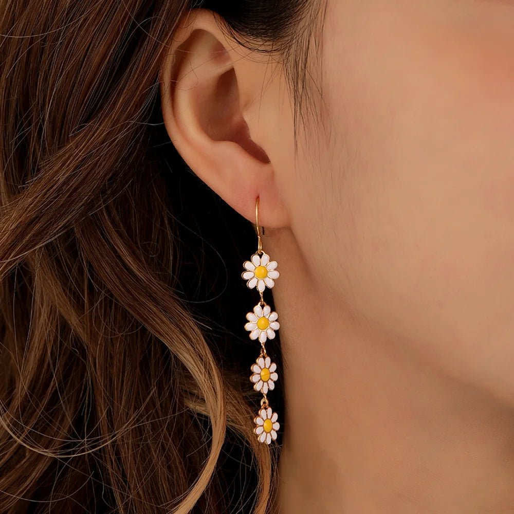 Florisse Daisy Dangle Earrings - Weston Fletcher