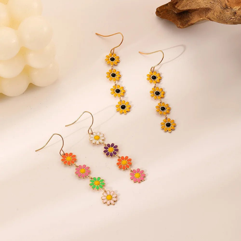 Florisse Daisy Dangle Earrings - Weston Fletcher