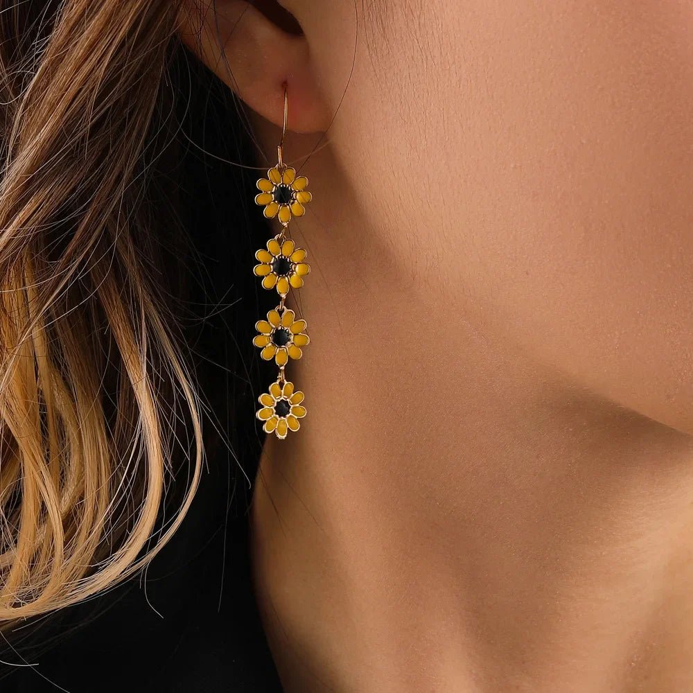 Florisse Daisy Dangle Earrings - Weston Fletcher