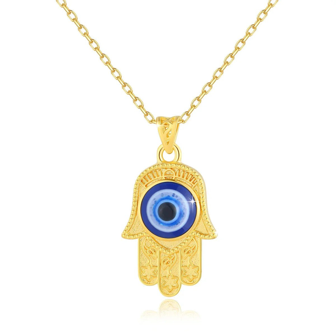 Fortuna Evil Eye 18K Gold Necklace - Weston Fletcher