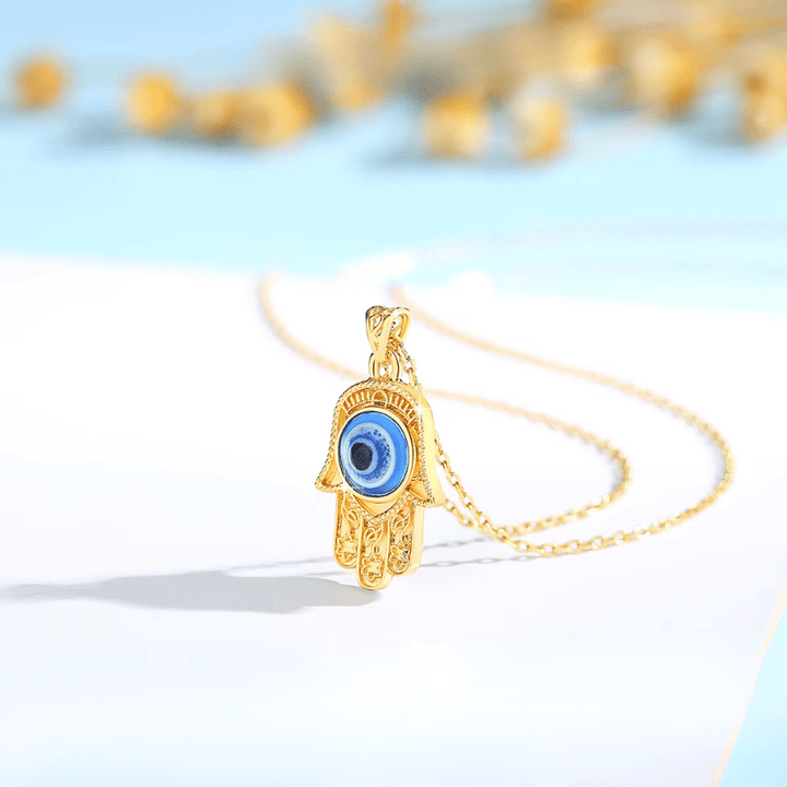 Fortuna Evil Eye 18K Gold Necklace - Weston Fletcher