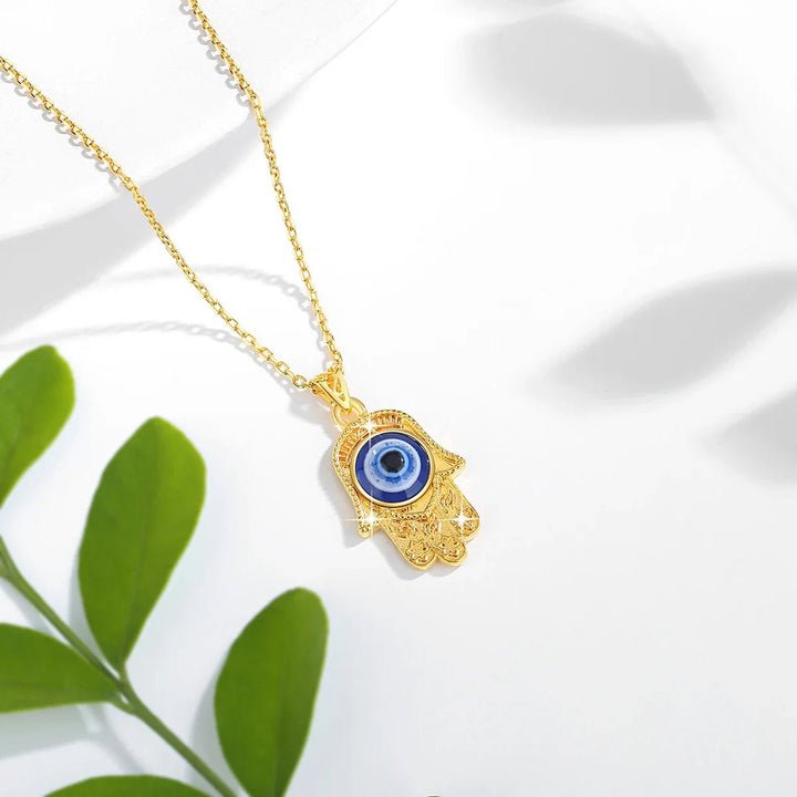 Fortuna Evil Eye 18K Gold Necklace - Weston Fletcher