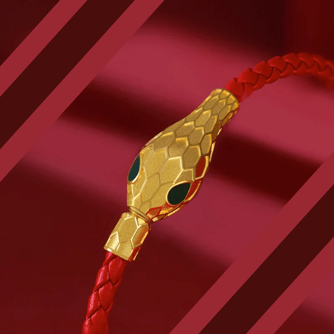 Golden Coil Handwoven Leather Bracelet - Weston Fletcher