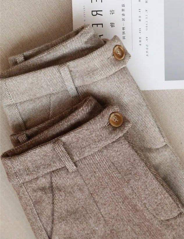 Harrison Tapered Wool Trousers - Weston Fletcher