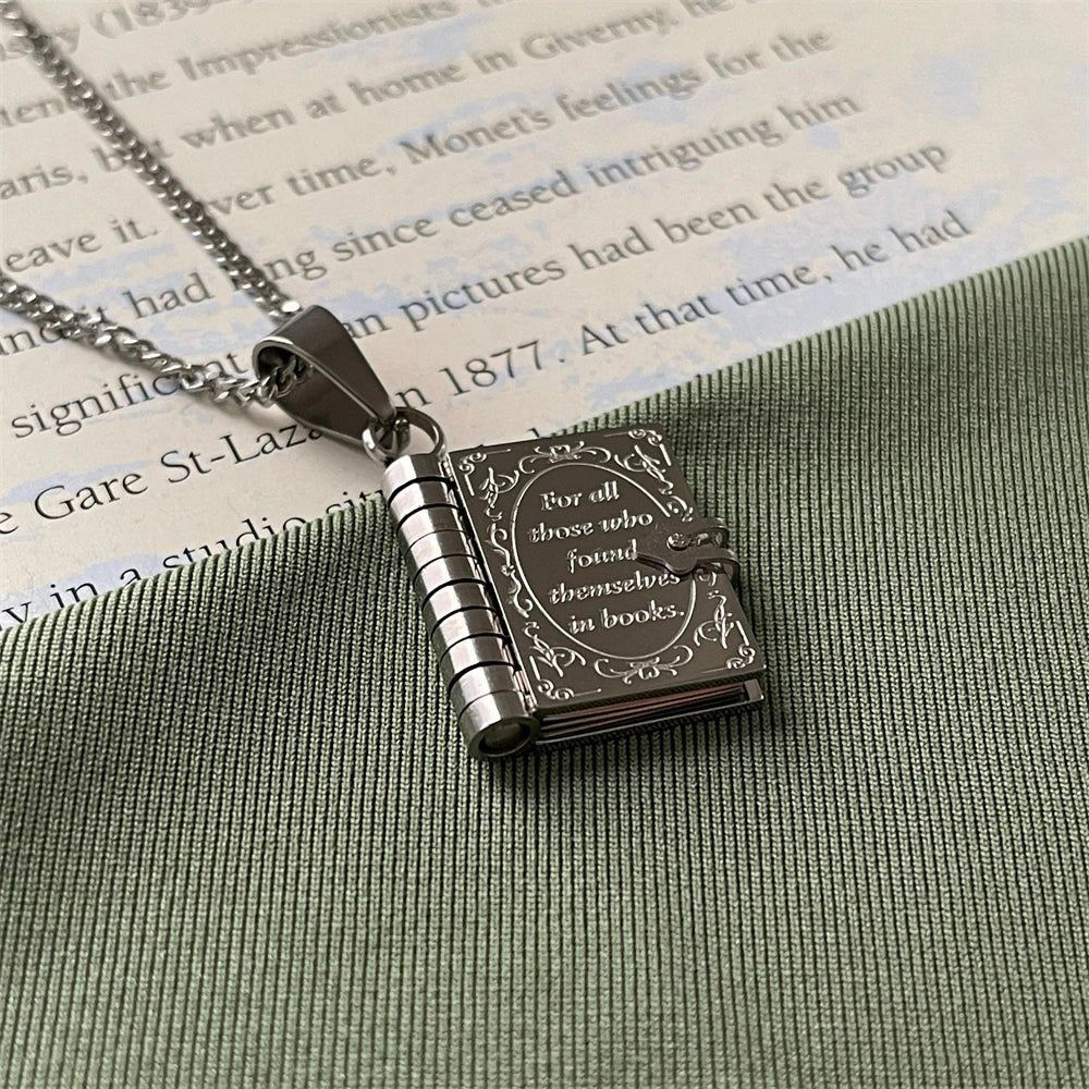 Ink Epiphany Book Locket Necklace - Weston Fletcher