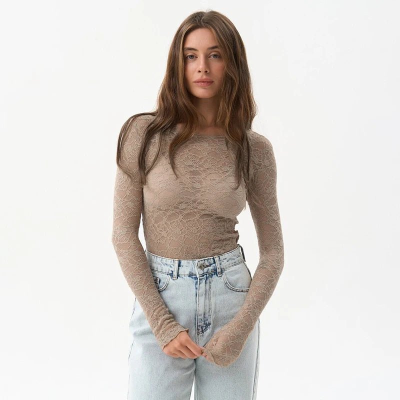 Juno Fleur Sheer Lace Top - Weston Fletcher