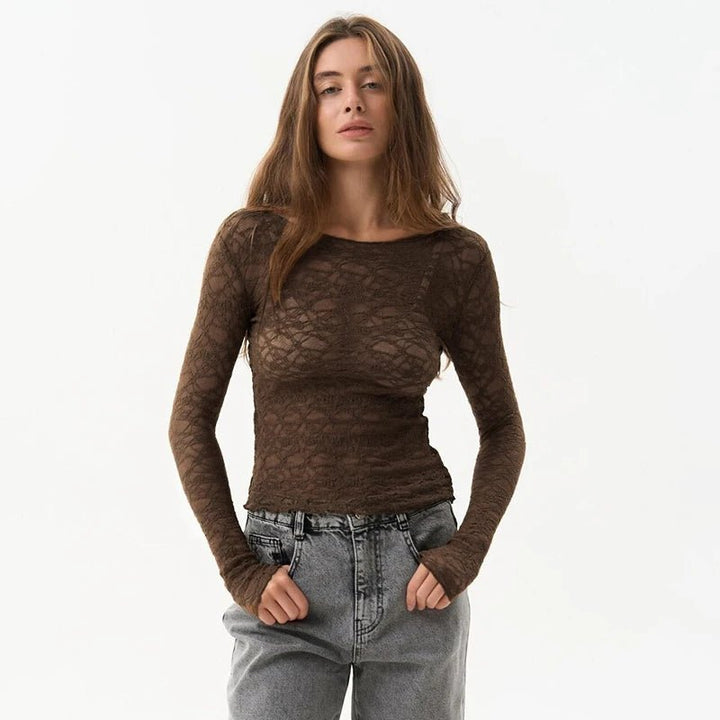 Juno Fleur Sheer Lace Top - Weston Fletcher