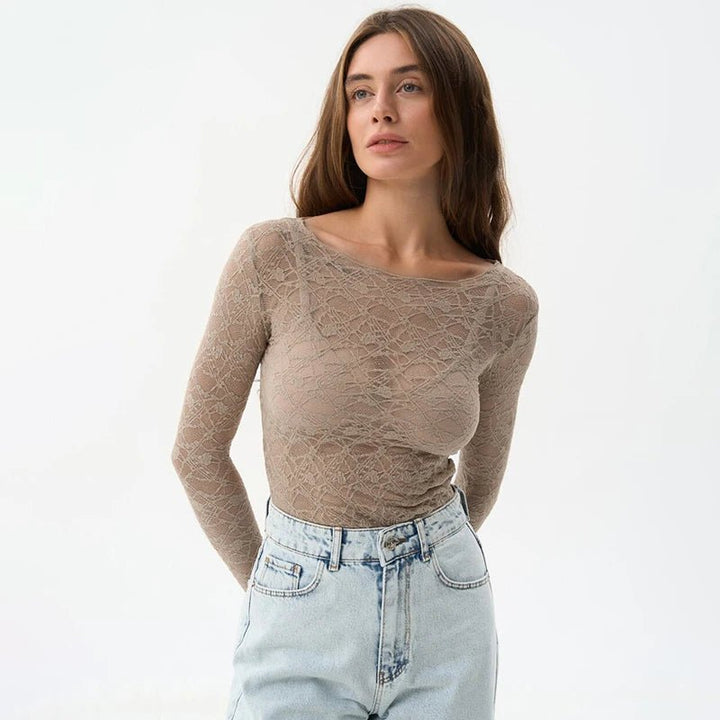 Juno Fleur Sheer Lace Top - Weston Fletcher