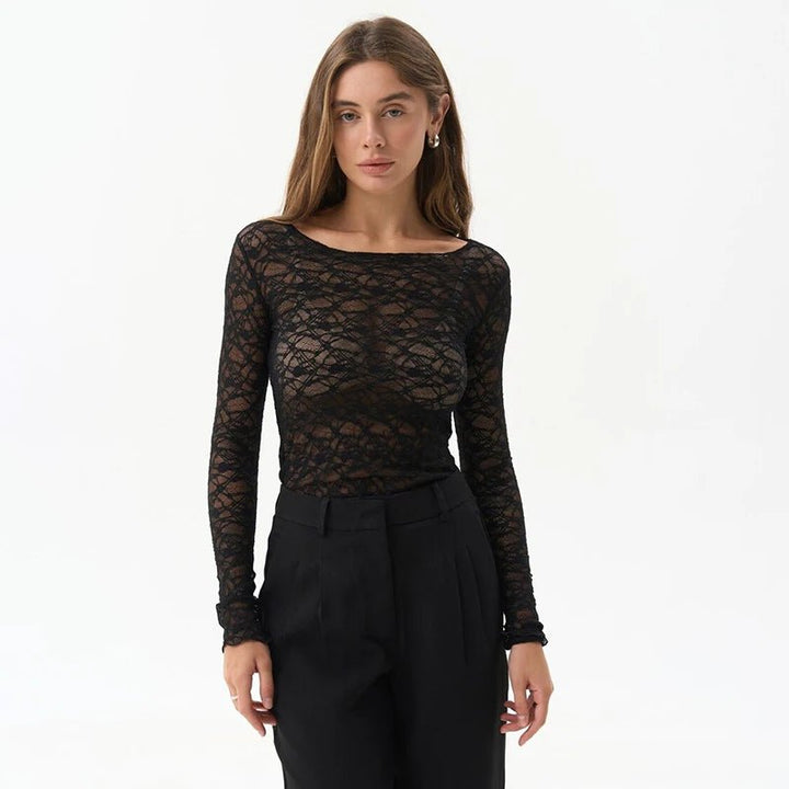Juno Fleur Sheer Lace Top - Weston Fletcher
