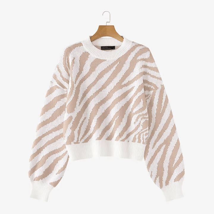 Kimba Striped Knit Sweater - Weston Fletcher