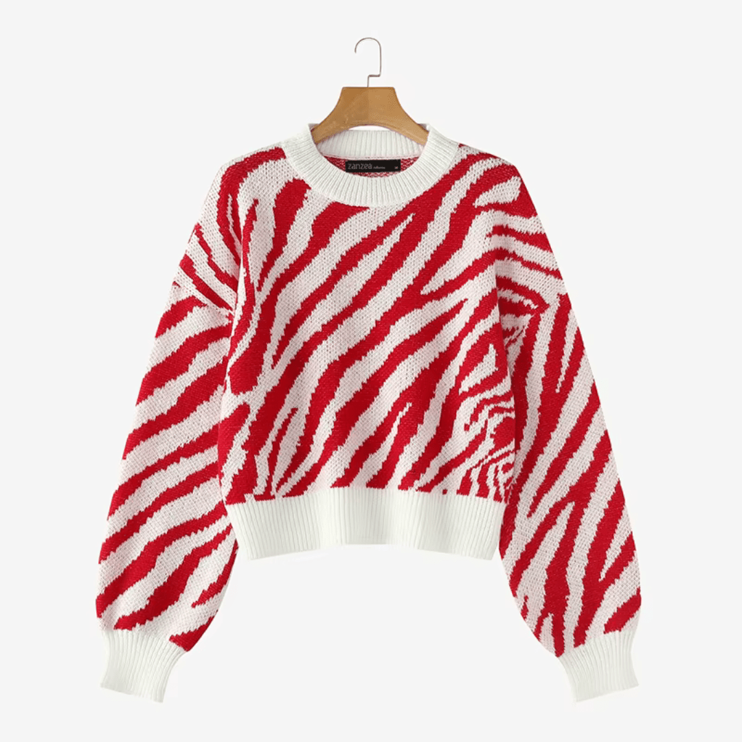 Kimba Striped Knit Sweater - Weston Fletcher