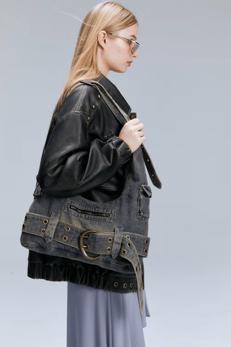 Krieg Division Denim Tote - Weston Fletcher