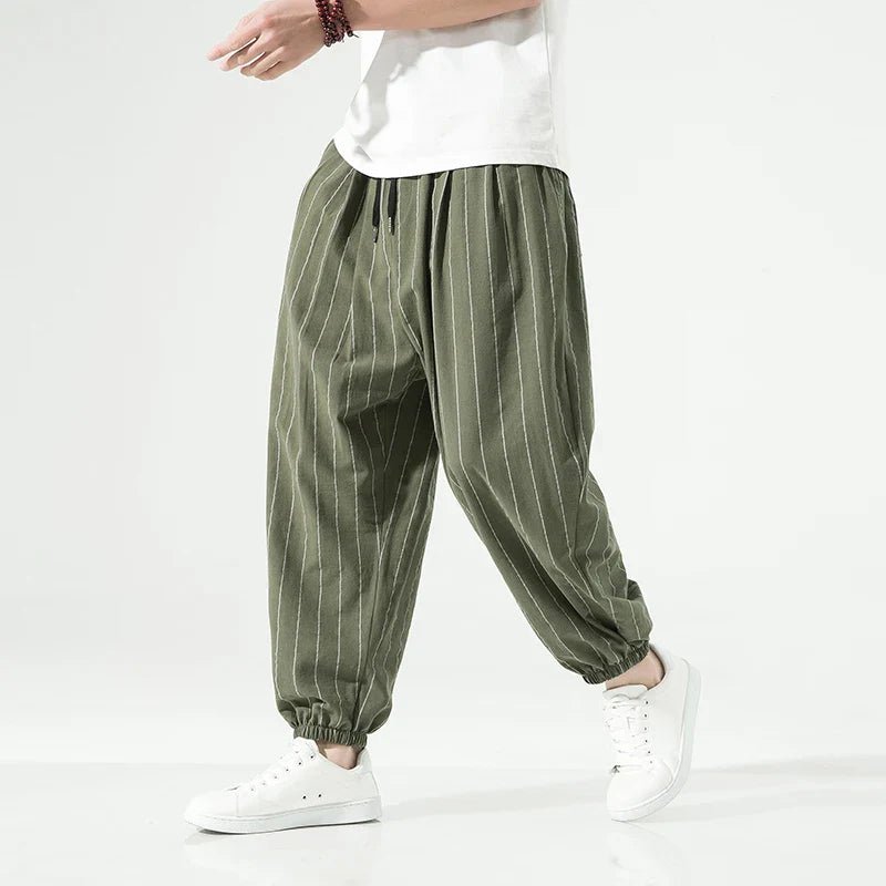 Laid - back Luxe Striped Trousers - Weston Fletcher